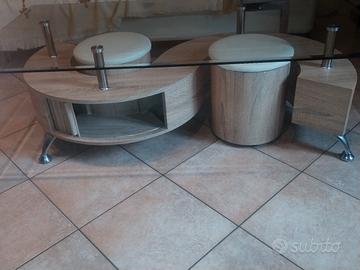 tavolino moderno vetro sala