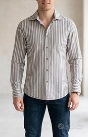 Camicia Guess Jeans a righe - Cotone elasticizzato