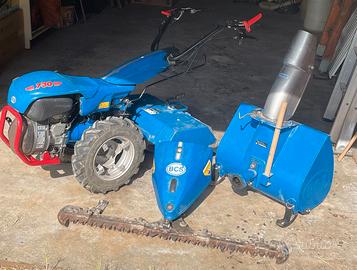 BCS 730 Lombardini con fresa, barra e turbina