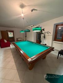 Biliardo riscaldato con buche all’italiana