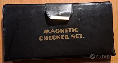 Scacchiera dama tascabile magnetica da viaggio