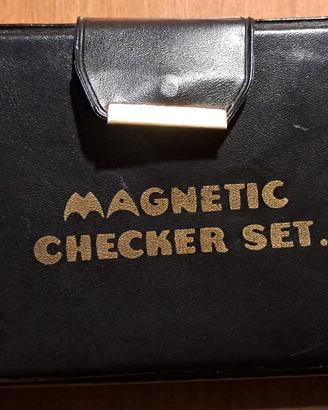 Scacchiera dama tascabile magnetica da viaggio