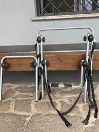 Portabici posteriore auto a cinghie universale