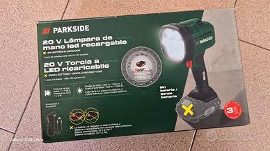 Torcia Led Parkside 20V/2500Lumen Nuova Scontrino