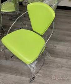 Sedia arredo in pelle