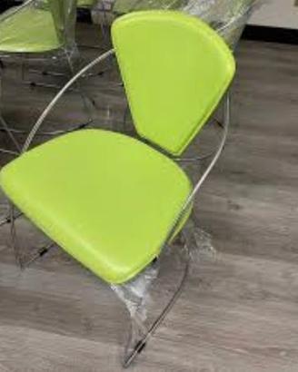 Sedia arredo in pelle
