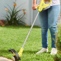 Tagliabordi a batteria Ryobi, testina girevole