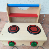 Cucina portatile in legno