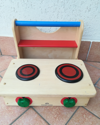 Cucina portatile in legno