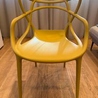 Set di 4 sedie Kartell modello Master Senape