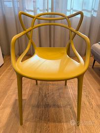 Set di 4 sedie Kartell modello Master Senape