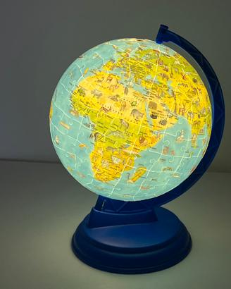 Puzzle mappamondo 3D luminoso
