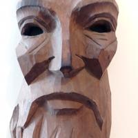 Maschera in legno  Vintage 