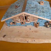 modello casa miniatura fatto a mano