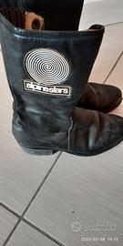 Stivali moto pelle nera n.37