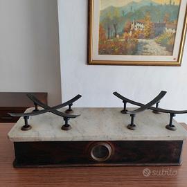 Vecchia bilancia con piano in marmo 