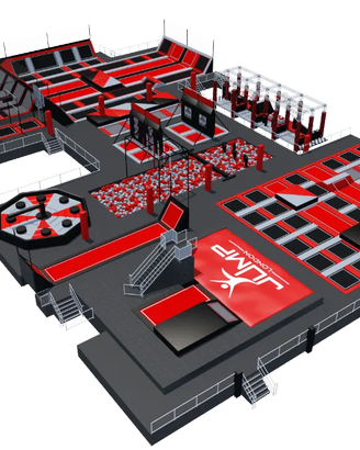 Fabbrica Trampoline Park per Parchi Divertimento