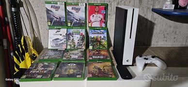 Xbox one s con controller e telecomando e giochi