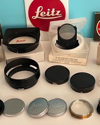 Leica M, 15 paraluci, filtri e tappi ORIGINALI