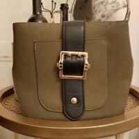 Borsa tracolla verde scuro 