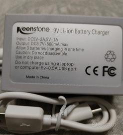 Caricabatterie per batterie ricaricabili nuovo