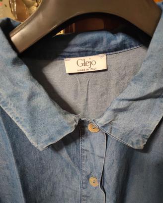 Camicia di jeans lunga