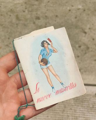 Calendarietto vintage 1956 a tema calcistico