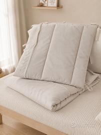 Paracolpi + piumone 100% cotone per lettino