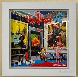 Quadro serigrafia Renè 20x20cm the surreal gallery