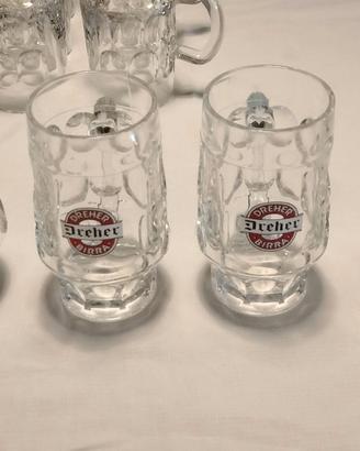 DREHER - 4 boccali vintage da 400ml del 1980 -