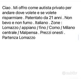 Autista privato