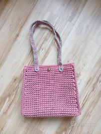 Borsa estiva uncinetto su rete