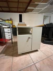 Cassettiera da ufficio/officina bianca 56x54