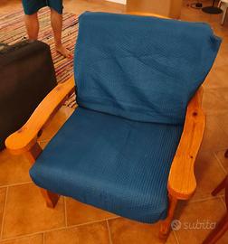 poltrona in legno baita