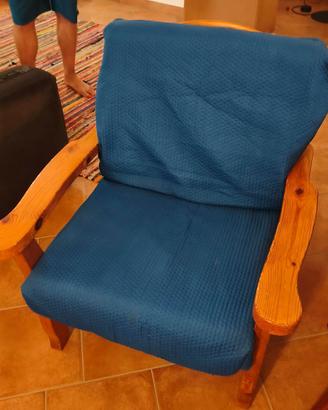 poltrona in legno baita