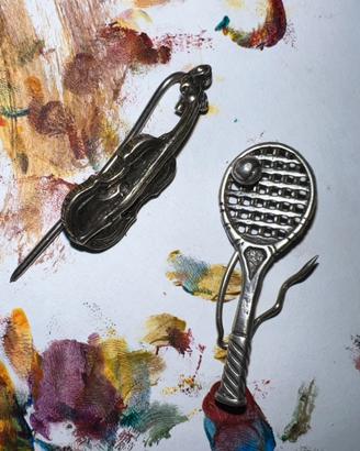 Spille vintage argento