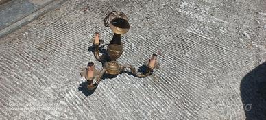 lampadario in ottone