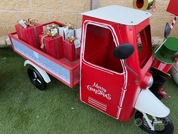 APE CAR DI NATALE MERRY CHRISTMAS