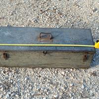 cassa baule in ferro vintage industriale 