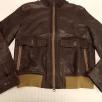 Giubbotto bomber in pelle di lusso Mauro Grifoni