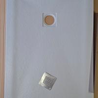 Piatto doccia grigio chiaro 120 x 80 nuovo