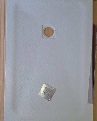 Piatto doccia grigio chiaro 120 x 80 nuovo