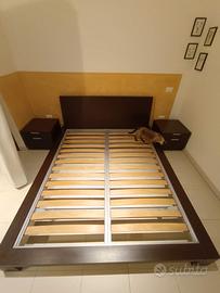 letto matrimoniale e 2 comodini (no materasso)