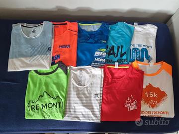 Set completo 9 maglietta tecniche salomon runnek h