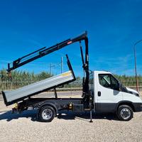 IVECO 35 35C18 E6 NUOVO GRU da 12 m + RIBALTABILE