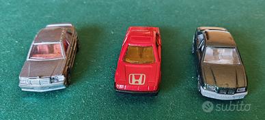 “Majorette” Mercedes 190, Honda Prelude e Bmw 325i