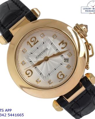 CARTIER Pasha 2519 Lady 32MM Factory diamonds