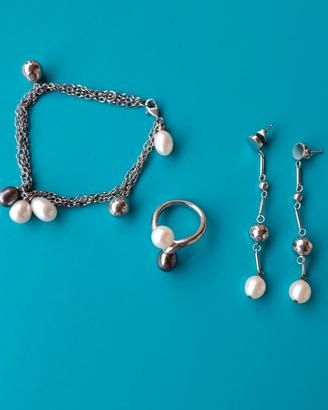 Parure Morellato anello bracciale e orecchini