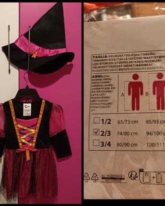 vestito da strega per bambina