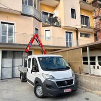 Fiat Ducato 2.3 MJT 130CV CASSONE CON GRU 7 POSTI 